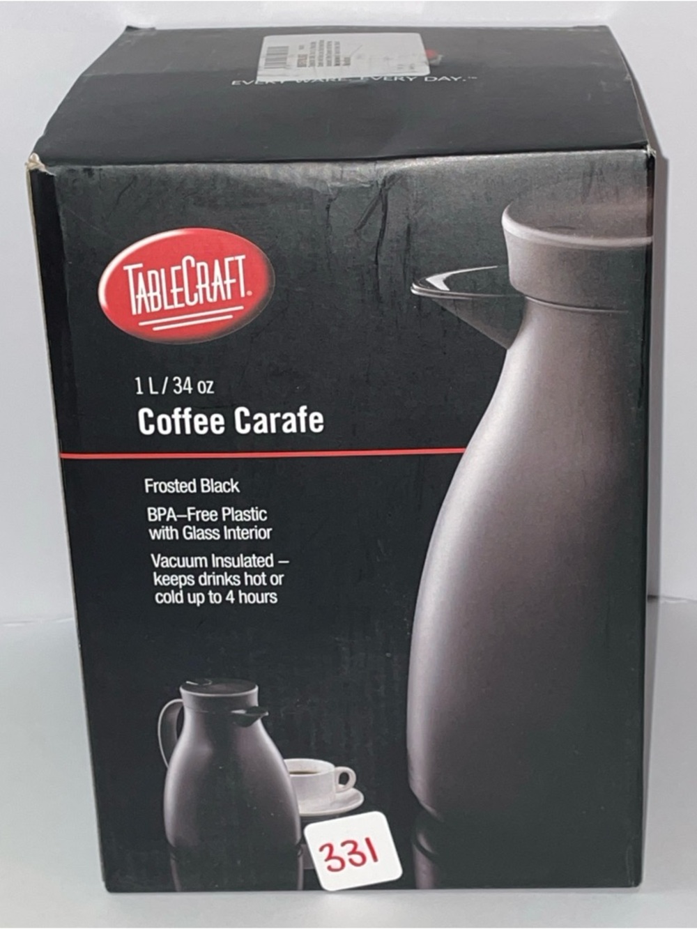 Frosted Black 1 L Coffee Carafe – Vacuum Insulated